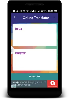 English to Hindi Translator android App screenshot 1